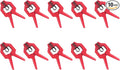 Taytools 10 Pack Large Spring Molding Edge Band Clamps Overall Size 8" x 5", Opening: 2-1/4", Throat Depth 3-1/4 Inches (10)