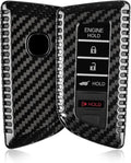 T-carbon Key Fob Cover Fits Acura MDX 2025 5 Buttons Accessories,Real Carbon Fiber Key Fob Case with Keychain Fits Acura 2024 RDX MDX RLX NSX ILX TLX TLX-L CDX Smart Remote Keyless Black