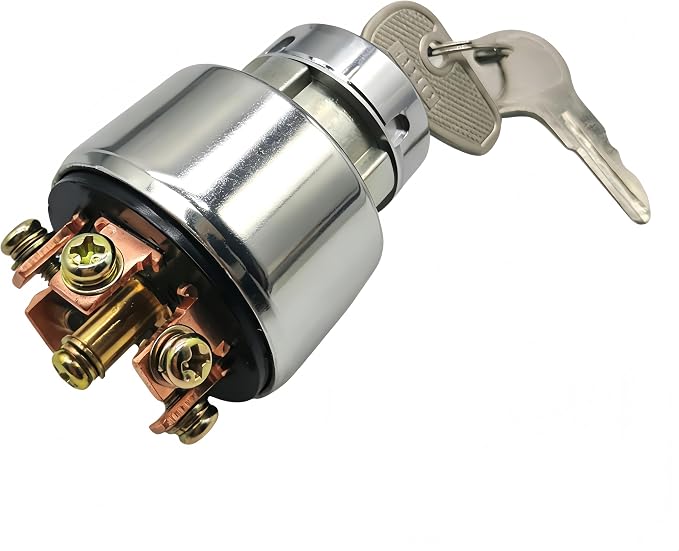 6602155140 Ignition Switch Replacement for Kubota GardenTractor | 4 Position 6 Terminal 2 Keys , High Quality Replacement for Kubota Garden Tractor G3200 G4200 G4200H G5200H G6200H