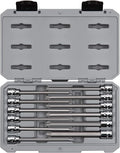 TEKTON 3/8 Inch Drive Long Torx Bit Socket Set, 12-Piece (T10-T60) | SHB91305 | 3/8 Inch Drive, (T10 - T60), Case