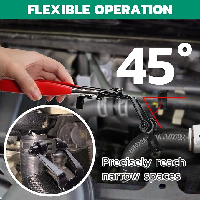OURU 365PCS Spring Band Hose Clamps Assortment with Pliers,6-25mm,17 Sizes