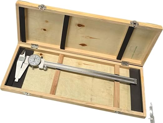 iGAGING® Premium Heavy Duty Dial Caliper, Extended Range 0-12", Stainless Steel, Protective Case, #100-120-HD12