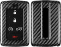 T-carbon Real Glass Fiber Car Key Case Cover Compatible with Jeep | Key Fob Protector Compatible with Jeep Wagoneer Grand Wagoneer Grand Cherokee L Gladiator Key Shell 2020-2025(Silver Black)