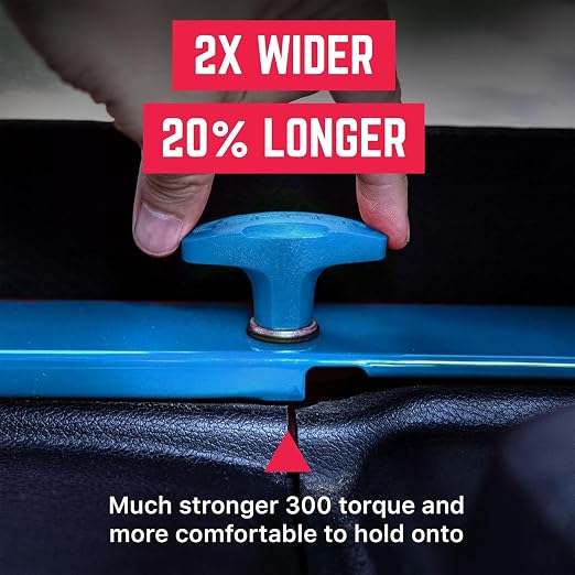 GPCA Quick Release Tie Down GP Anchor PRO, Wrangler JL 2018-2025 | w/o Nut, M8 25mm Thumbscrew, Hardtop Removal, Jeep Accessories & Cargo Tie Down (6PC, Blue)