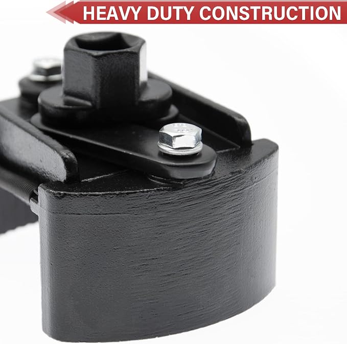 2Pcs Adjustable Oil Filter Wrench Removal Tool, Universal Oil Filter Cap socket Wrench, 60-80mm & 80-105mm Oil Filter Wrench