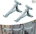 Ladder Jacks, 2 Pieces 661.39 LBS Scaffolding Platform, Sturdy High-Strength Ladder Jack, Ladder Jack for Working Stage, Load-Bearing Brackets for Ladders, Silver