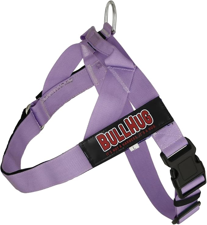 Adjustable Dog Harness– No Pull, No Choke – for English Bulldogs, French Bulldogs, Pugs & Broad-Chested Breeds – Easy, Safe Walks (Purple, Small)