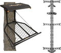 Muddy The Boss XL Wide Stance Hang-On Tree Stand Platform & Hawk Helium Set
