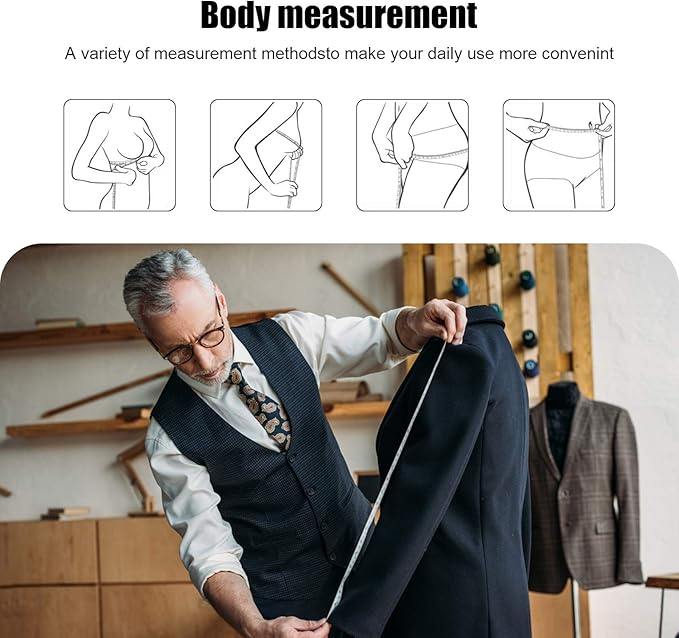 Tape Measure, 10 Pack Measuring Tape for Body 60 Inch, Retractable Fabric Small Tape Measure for Sewing Tailor Medical Craft Cloth