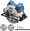 11A Corded Circular Saw with Laser Guide, 6000RPM Electric Circular Saw, 7-1/4" Blade, Max Cutting Depth 2-1/2" (90°) and 1-7/8" (45°), Carpentry Tool for Woodworking Plastic Precision Cutting
