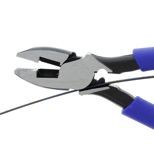 IDEAL Electrical 30-3430 Smart-Grip - 9.5 in., Linesman Plier with New England Nose, Crimping Die, Fish Tape Puller