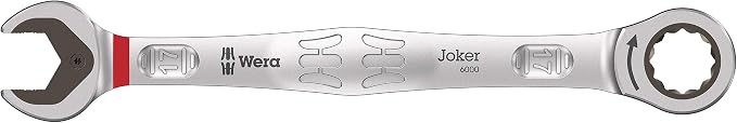 Wera - 05020015001-9631 Magnetic rail 6000 Joker 2 Ratcheting combination wrenches set, 5 pieces