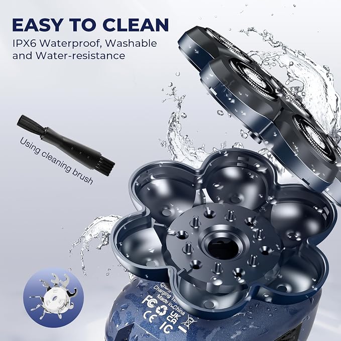 Head Shavers for Bald Men: 5-in-1 Electric Razor - Waterproof Wet Dry Shaving - Professional Grooming Kit for Balder - Rechargeable Head Shavers for Face/Beard Gifts for Father's Day