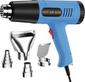 Heat Gun, 900W Hot Air Gun with 2 Temp Settings 572 & 1112°F, Overload Protection, 4 Nozzles, 5FT Cord, Heat Shrink Gun for Crafts, Resin, Vinyl Wrap, Soldering & Phone Repair
