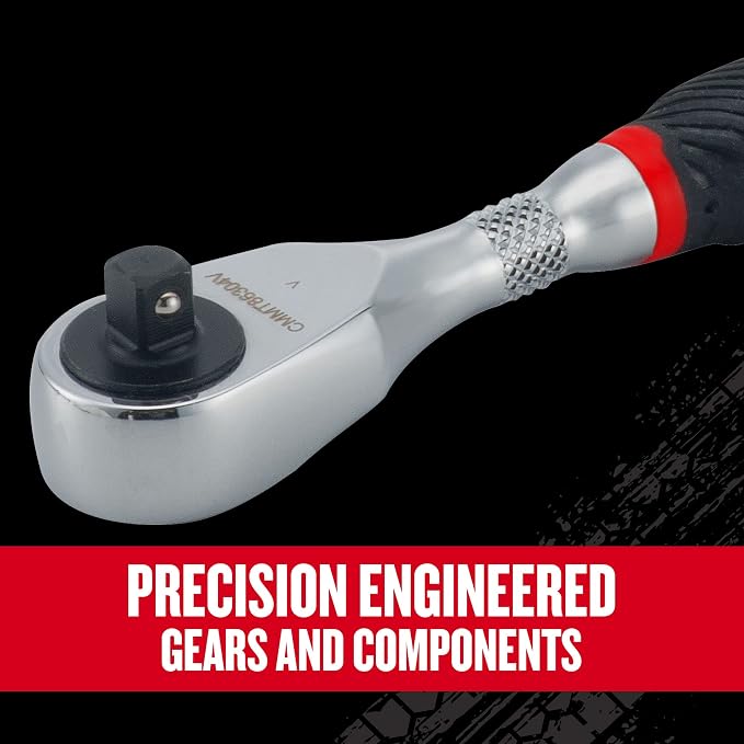 CRAFTSMAN V-SERIES Ratchet, 1/4 & 3/8 Inch Drive, Comfort Grip, 2 Pack (CMMT86502V) | CMMT86502V