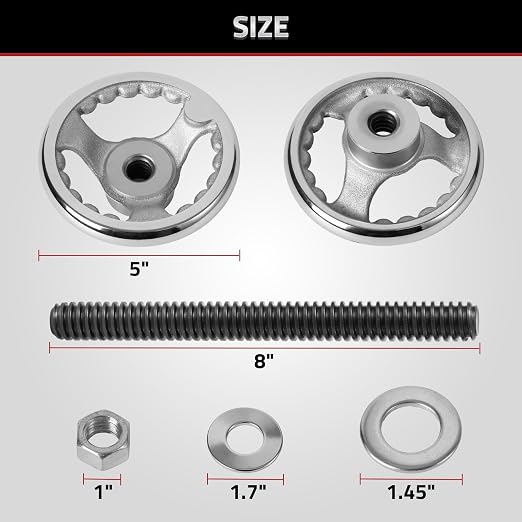 Mnoxo Vise Hardware Kit with Acme Threaded Rod System Precise Processing