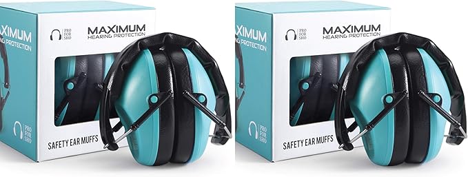 Pro For Sho 34dB NRR Hearing Protection Ear Muffs – Highest NRR Compact Design Ear Protection for Loud Events & Sensory Use