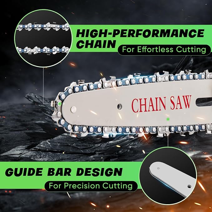 Saker Mini Chainsaw Cordless,6 Inch Chainsaw, Mini Electric Chainsaw Cordless Battery Powered,One-Hand Portable Chain Saw for Tree Trimming, Pruning&Wood Cutting,Gifts for Men Husband Father