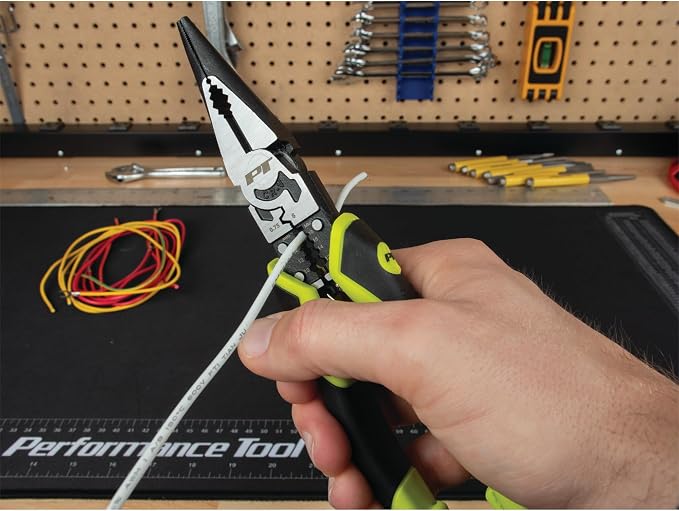 Performance Tool W86507 8-1/2 in. Multifunction Long Nose Pliers