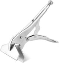 10 Inch Locking Sheet Metal Clamp, Adjustable Welding Pliers Tool, Heavy Duty Duck Bill Pliers Panel Clamp for Metalworking, Woodworking, Metal Bending, Welding and Clamping (1 Pack)