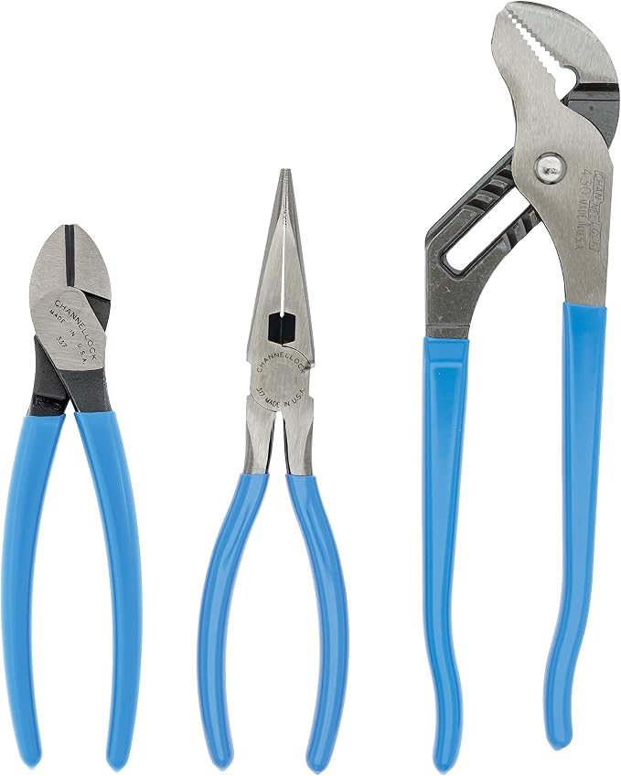Channellock GS-6 3-Piece Plier Gift Set: 430, 317, 337