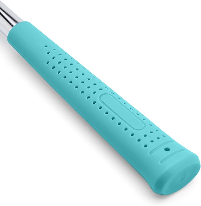 Amazon Basics 8 oz Claw Hammer with Shock Reduction, No-Slip Grip, Turquoise