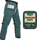 FORESTER Chainsaw Chaps for Men & Women | Apron-Style Chaps with Pocket & Adjustable Waist | Chainsaw Safety Equipment