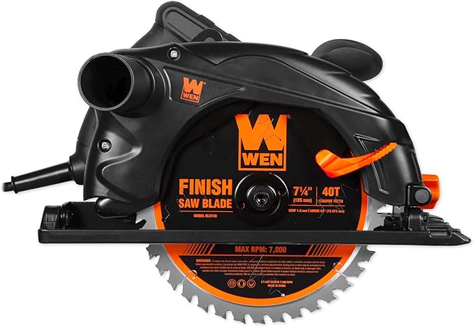 WEN 13-Amp 7.25-Inch Sidewinder Circular Saw with 2.6-Inch Cutting Depth (CT1300)