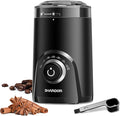 SHARDOR Electric Coffee Grinder, 70g Large Capacity Spice Grinder with Visual Timing Knob for Precise Grind, Quiet Coffee Bean Grinder for Espresso, French Press, Herbs and Grains, Black