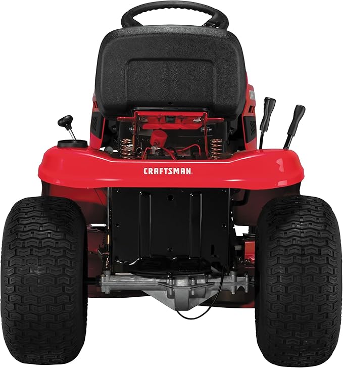 CRAFTSMAN 36" Gas Riding Lawn Mower with 11.5 HP* Briggs and Stratton Single-Cylinder Engine, Gas Lawn Tractor with 7-Speed Transmission, Red/Black (13AC77XYA93)