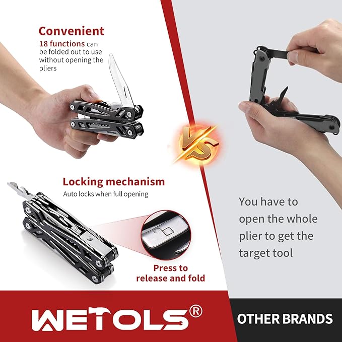 Father‘s Day Gifts for Men Dad Him, 21-in-1 Multitools with Pocket Knife