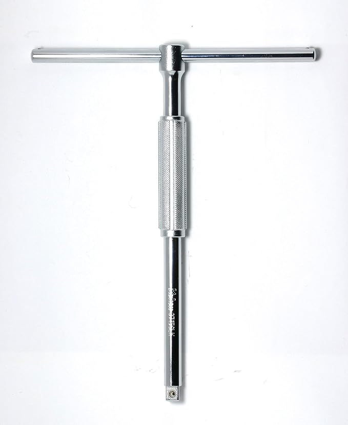 Ko-ken 3715SLK 3/8 Sq. T Handle Sliding Bar 236 × 200mm | T-handle with 3/8 Sq. drive, sliding bar and free-turn grip, measuring 236 × 200mm.