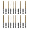 SALI Cobalt Drill Bit Set,20 Pack 3/32 Inch High Speed Steel Hex Shank Jobber Drill Bits, for Hardwood, Aluminum,Metal,Copper,Alloyed Steel