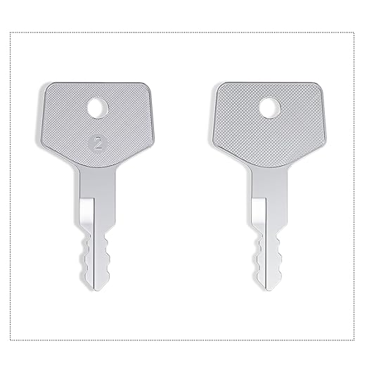 Takeuchi Key H806, 10 Pack 17001-00019 180485 Heavy Equipment Keys fit New Holland, Takeuchi, Case, Gehl Ctl Excavator
