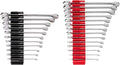 TEKTON Combination Wrench Set, 25-Piece | WCB95301 | (1/4 - 3/4 in., 6 - 19 mm), Modular Organizers, Chrome Finish