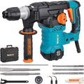 Berserker 1-1/4" SDS-Plus Heavy Duty Rotary Hammer Drill for Concrete 32MB | 1500W 12.5 Amp 4 Functions 12 lb. Corded Electric Variable-Speed Safety Clutch Vibration Control Demolition Rotomartillo