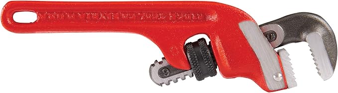 RIDGID 31050 E-6 End Pipe Wrench, 6-inch Plumbing Wrench,Red,Small