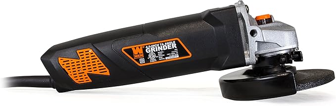 WEN 7-Amp Angle Grinder with 4-1/2-Inch Wheel and Reversible Handle (944)