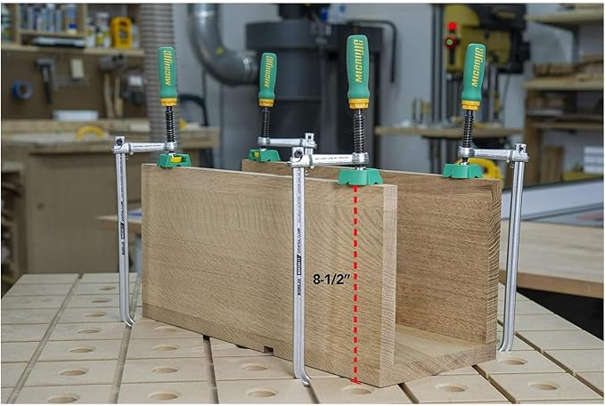 MICROJIG Matchfit DVC-850AP 2-In1, Track And In-Line Dovetail Clamp, 2-Pack, Green