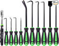 FTIHTRY 11-Piece Pick Set and Hook Set with Scraper and Magnetic Telescoping Tool, Pick Set for Automotive Electronics Maintenance Hoses Gasket
