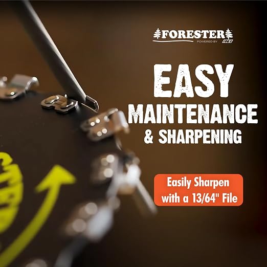 Forester 2PK Chainsaw Brush Cutter Blade + File Set - 9in x 20 Teeth | Fits Most Straight Shaft Trimmers | Conversion Kit Sold Separately