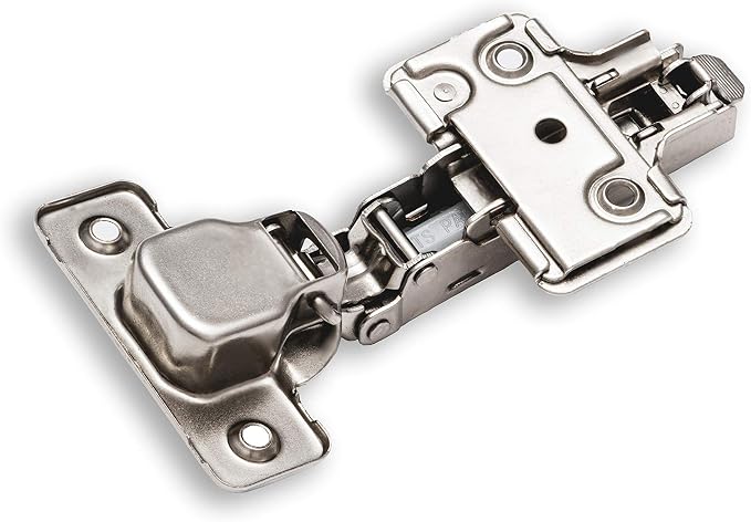 Berta 25-Pack Full Overlay Frameless Soft-Close European Hinges, 110° 3D Adjustable, Clip-On Concealed Kitchen Cabinet Door Hinges with Screws - Ideal for Modern Cabinets