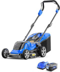 Wild Badger Power 40V 18″ Cordless Lawn Mower Brushless , 5,445 sq ft/0.125 ac, 1×4.0Ah Battery & Fast Charger, 5-Position Height ,for Small-to-Medium Lawns