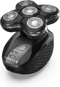 Remington Balder Pro XR7000 Head Shaver for Bald Men, Cordless Electric Razor, 5 Dual Track Rotary Blades, Waterproof Wet/Dry, Lithium Rechargeable, Hair Capture Chamber, Pop-Up Trimmer