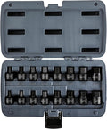 ARES 23021 16-Piece Stubby Impact SAE and Metric Hex Bit Socket Set | Chrome Moly Steel Construction and Manganese Phosphate Coating; Includes Storage Case