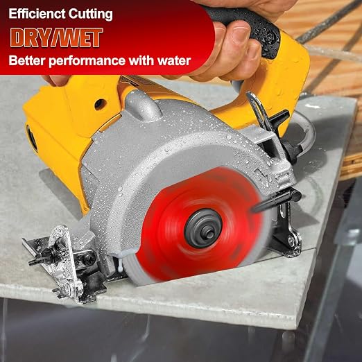 15 Pcs Diamond Saw Blade, 4.5 Inch Super Thin Tile Blade, Diamond Saw Blades for Angle Grinder, 4.5" Tile Blade for Smooth Cutting Marble Ceramics Porcelain Tiles(4.5 inch-15Pcs-Red)