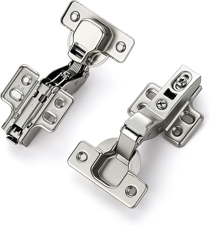 HOME EDIT 10 Pairs 20 Pack European Insert Soft Close Cabinet Hinges Concealed Kitchen Cabinet Hinges Heavy-Duty Frameless Adjustable for Cupboard Hardware
