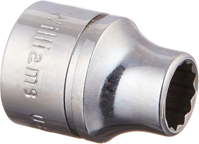Williams JHWB-1210 3/8-Inch Drive Shallow Socket, 12 Point SAE, 5/16-Inch, High-Polished Chrome Finish