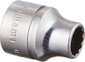Williams JHWB-1210 3/8-Inch Drive Shallow Socket, 12 Point SAE, 5/16-Inch, High-Polished Chrome Finish