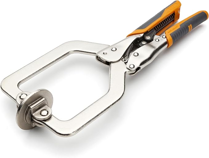 BORA Auto Adjust 3 inch Locking Vise Grip Clamp - Heavy Duty Welding Clamps with Comfortable Grips Perfect C Clamp for Woodworking, Welding, and Metalworking - BR-G060201